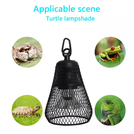 Timeable Reptile Heat Lamp Dimmable Tortoise Lizards UVA UVB Lamp Cover US