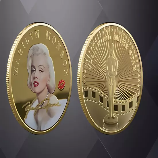 Marilyn Monroe Challenge Commemorative Gold Plated Coin