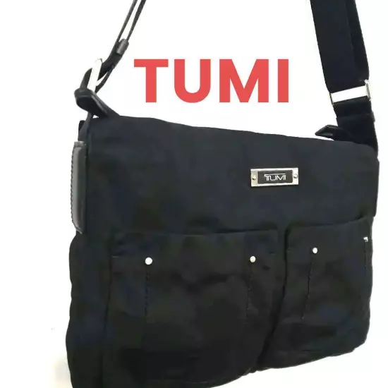 Tumi Men'S Shoulder Bag Black Business Unisex