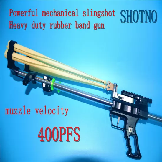 powerful hunting slingshot rifle catapult ST-8 black with High power green laser