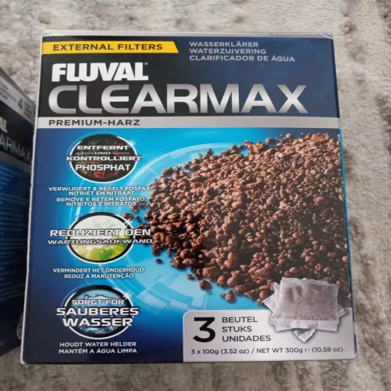 Fluval ClearMax Phosphate Remover Chemical Filter Media for Aquariums 100g New