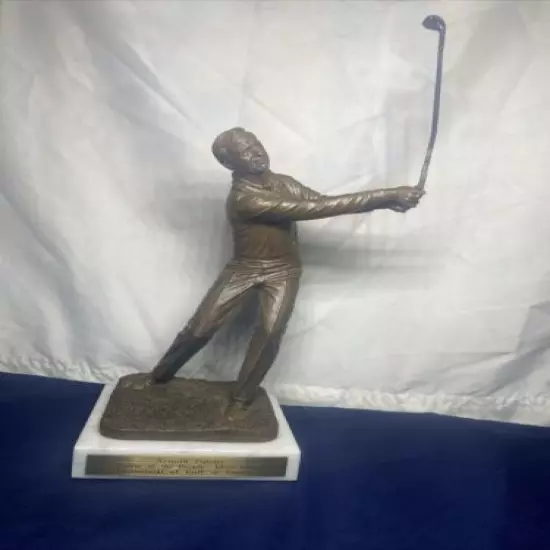 Bronze Statue of Arnold Palmer Golfer of the Decade 1958-1967 By A Petitto 1988