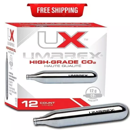 Umarex High-Grade CO2 Cartridges for Pellet Guns, BB Guns and Airsoft Guns