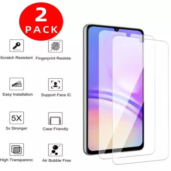 2Pack Tempered Glass Screen Protector for Samsung Galaxy A15 5G