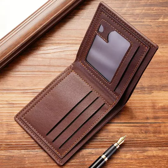 Fashion Casual Wallet Men's Youth Thin Horizontal Soft Wallet`