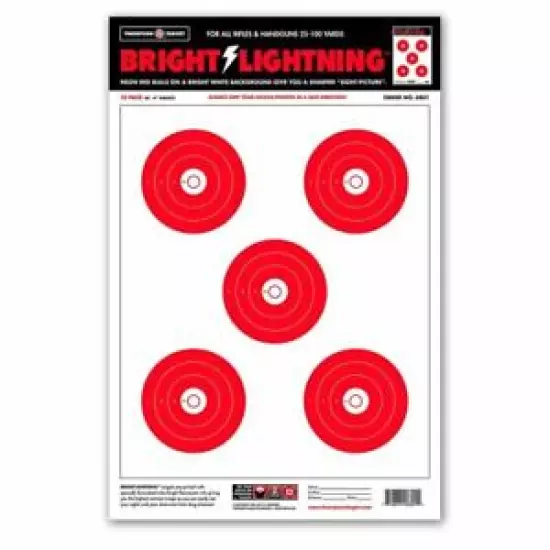 Thompson Target | Bright Lightning Ultra Bright 12.5"x19" Paper Shooting Targets