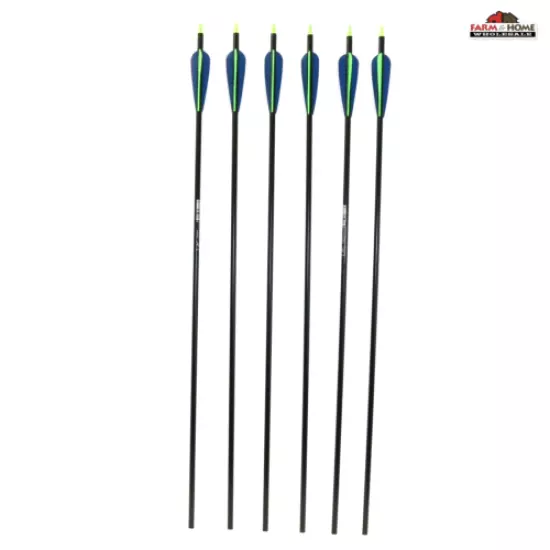 31" Aluminum Hunting Arrows Black 6pk ~ NEW