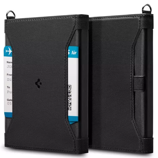 Spigen Passport Holder with RFID Blocking Technology and sim card ejector tool