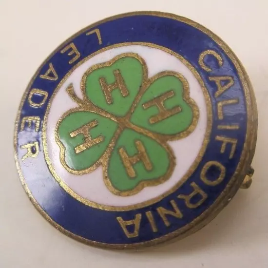 4H California Leader Vintage Lapel Pin/Tie Tack award ribbon state fair