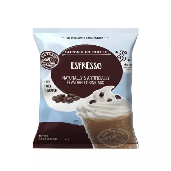 Big Train 3.5 lb. Blended Ice Coffee / Frappe / Latte Drink Mix.