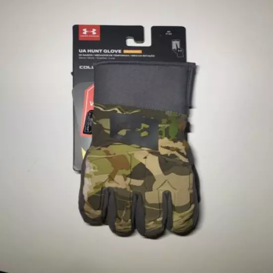 Under Armour UA Windstopper Camo Hunt Gloves Men's Size Small Primaloft New