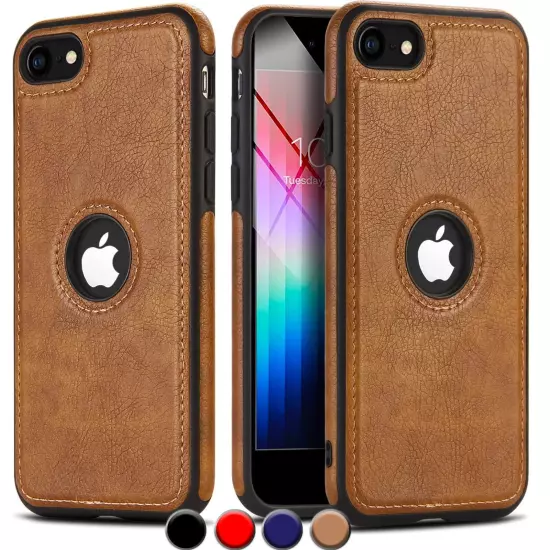 Shockproof Slim Leather Case For iPhone 7 8 SE 2 2020 SE 3 2022 Premium Cover