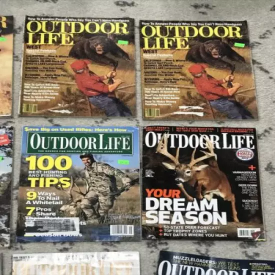 Vintage Lot of Outdoor Life Magazines Hunting Fishing 1980 1979 2000s