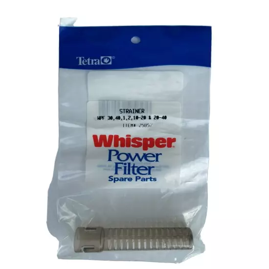 Tetra Whisper Power Filter 30, 40, 1, 2 , 10-20 & 20-40 Spare Strainer #25857