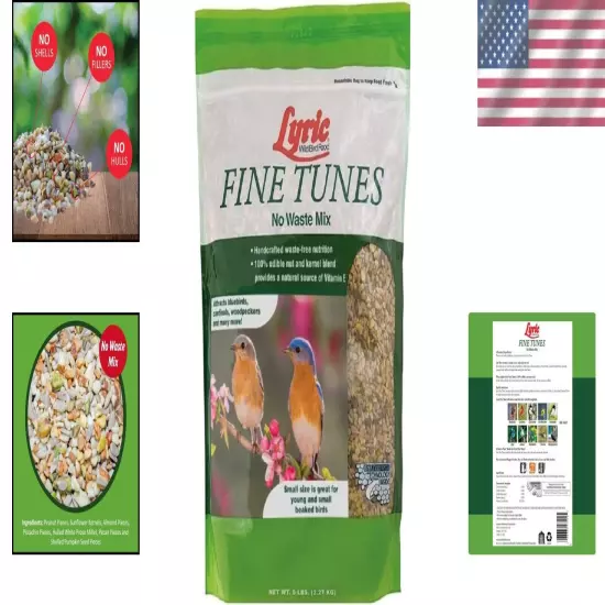 All-Natural 5 lb Fine Tunes Bird Seed Mix - No Fillers, Just Fresh Nutritions