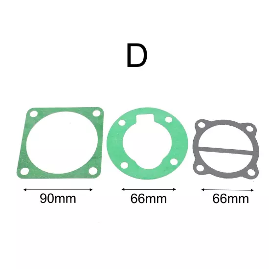 Valve Plate Gaskets Washers Set for Air Compressor 3 Pcs Black Plastic Material