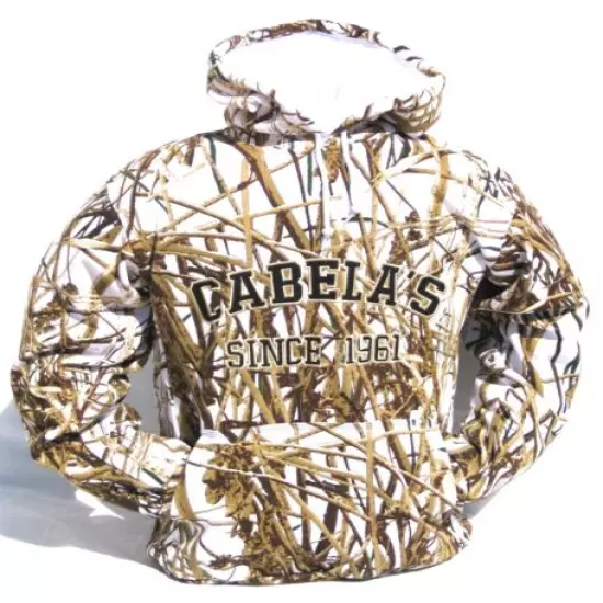 Cabela's Men's Heavyweight 420g Mossy Oak RealTree MAX4 Waterfowl SNOW Hoodie