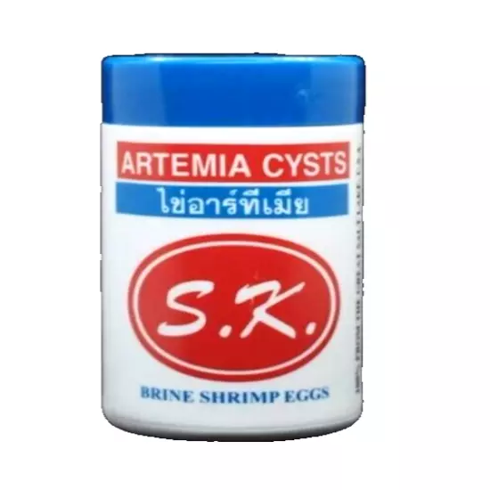 50g Fish Food SK ARTEMIA CYSTS Brine Shrimp Fairy Eggs Salt Baby Clean Water x 2