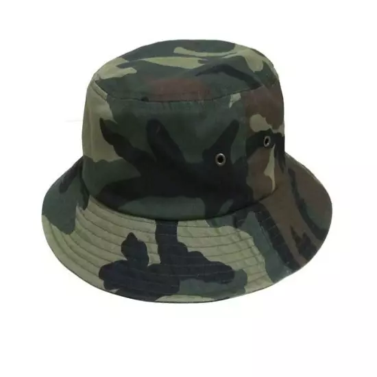 Bucket Hat Boonie Visor Hunting Fishing Outdoor Summer Cap Unisex 100% Cotton