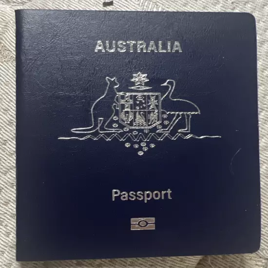 “RETIRED “OBSOLETE “ AUSTRALIA“ Passport Simulation Prop Notebook - MOVIE PROP-