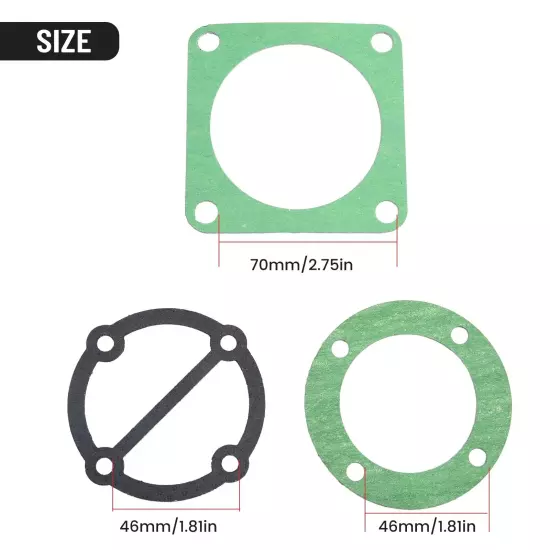 Head Gasket Set For Air Compressor Plastic Portable Rebuild Kit Replacement