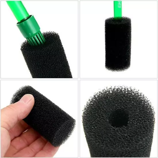 6x Overflow Filter Box Intake Round Pre-Filter Foam Sponge Fish Aquarium Replace