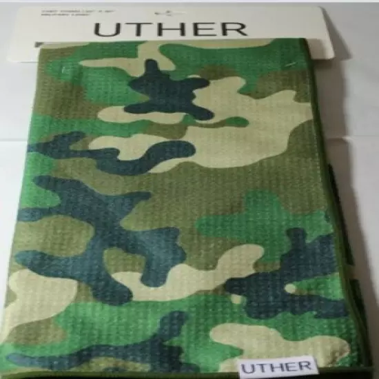 UTHER MILITARY CAMO TOUR GOLF CART TOWEL, 20" X 40", U-TT 0004