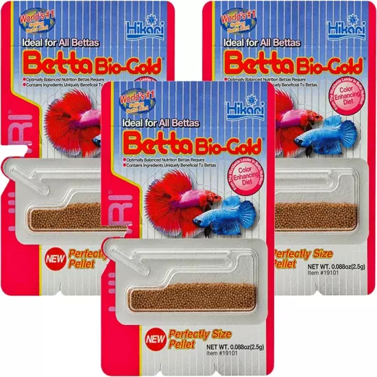 Small-Size Betta Gold Pellets for Enhanced Growth and Health - 0.24 oz Pack