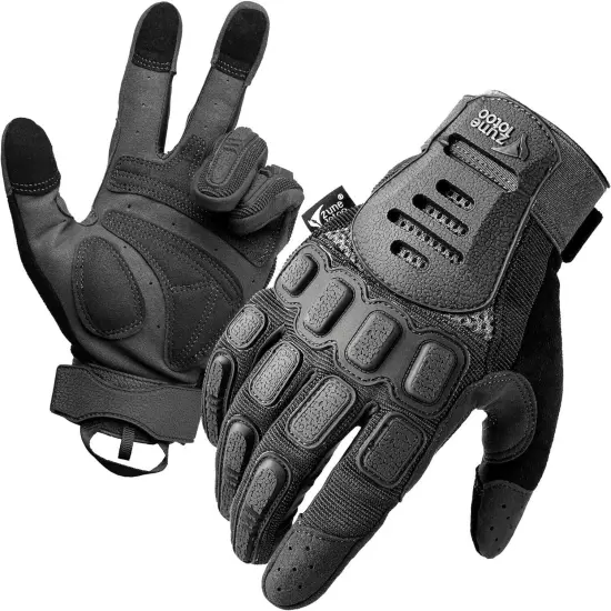 ZUNE LOTOO Touchscreen Tactical Gloves with TPR Impact Protective & Palm Padd...