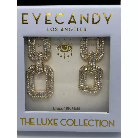 Eye Candy LA Luxe Collection 18k Gold Plated Earrings 