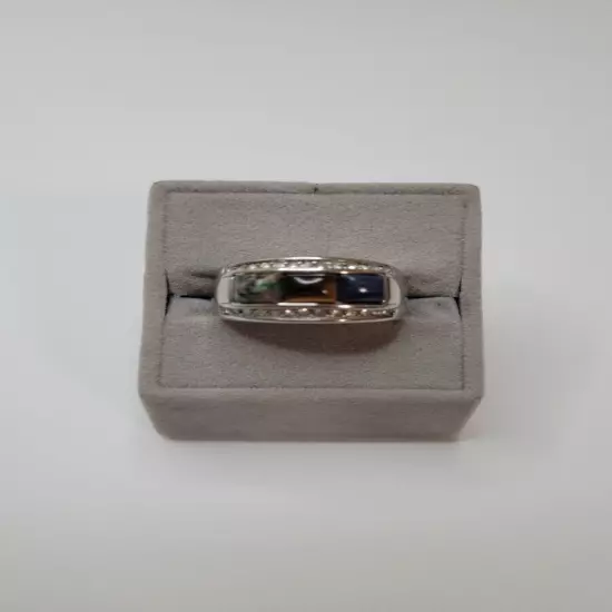 Men's Stainless Steel Size 9 Multi-Gem Ring :) :) So Cool!