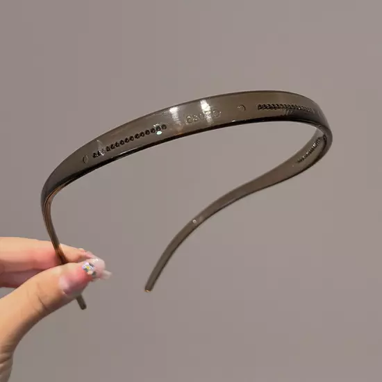 Sunglasses Shaped Headband Plastic Transparent Non-slip Hair Hoop Hair Tool