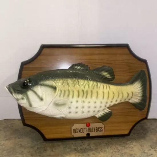 1999 Gemmy Big Mouth Billy Bass Singing Fish "Take Me to the River Dont Worry Be