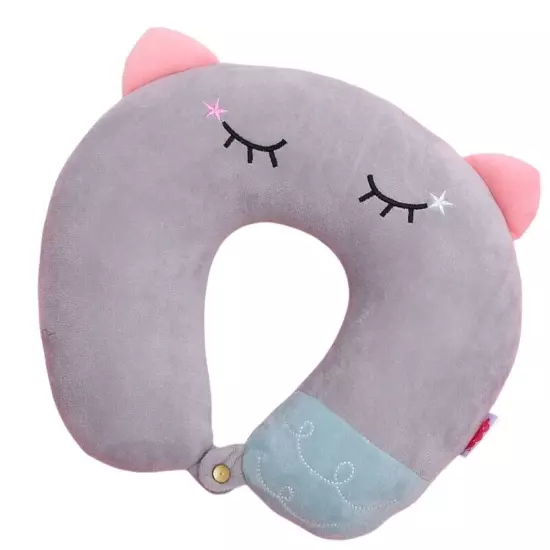 Relaxing Memory Foams Neck Pillow Shape for Office Napping Travel Soft Support