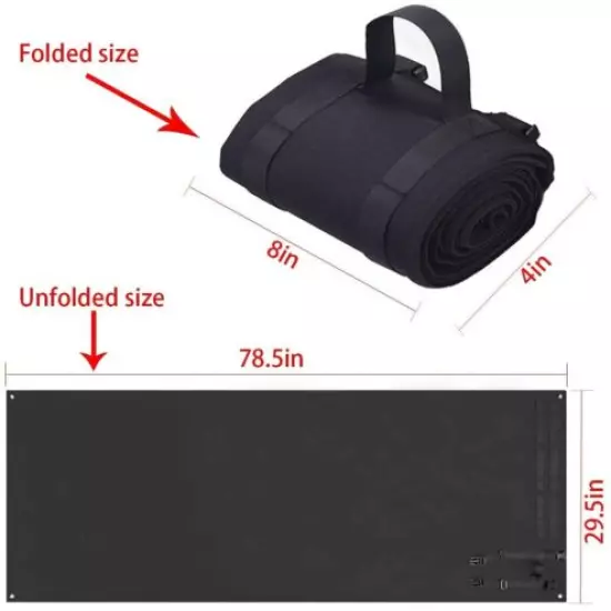 Roll Up Shooting Mat Outdoor Range Shooting Gear Tactical Training Shooting Pad