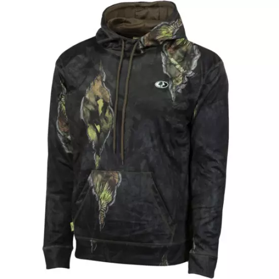 Mossy Oak Men's Performance Fleece Camo Hoodie, Hunting Clothes for Men