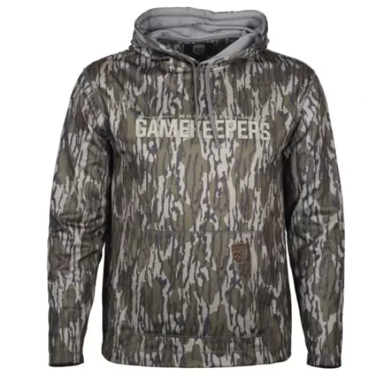 Mossy Oak Gamekeeper Men's High Performance Canopy Hoodie Bottomland Camo