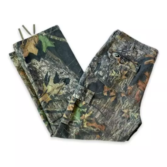 Mossy Oak Lady Woodsman Camo Hunting Pant Women XL Adjustable Waist 30 Inseam