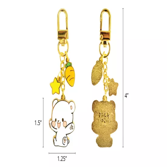 milkmochabear Milk and Mocha Enamel and Figurine Keychain [Choose Variation] NEW