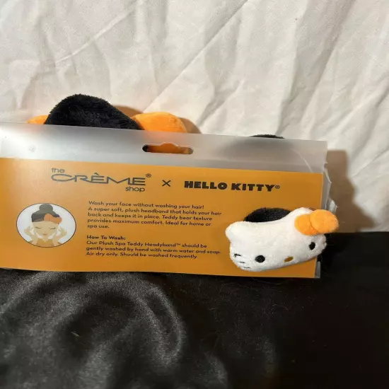 The Crème Shop x Hello Kitty-Plush Spa Headband-Halloween NEW