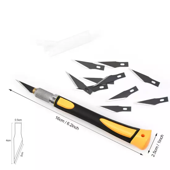 Car Vinyl Wrap Film Carft Knife w/Scalpel Carbon Blade Sticker Cutting Tool Set