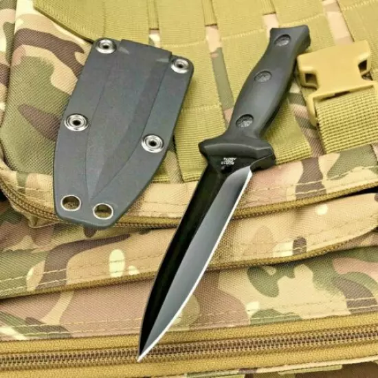 Tactical Fixed Blade Knife 440c Steel Survival Hunting Camping Knife with Sheath