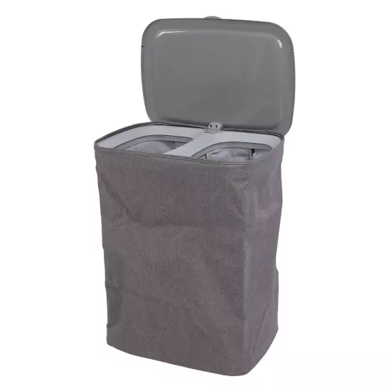 S 50L Laundry Hamper With Handles Lid Detachable Bag Fabric Laundry