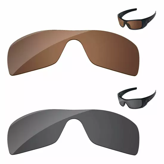 Lensology Polarized Replacement Lenses For-Oakley Batwolf OO9101 Multi-Options