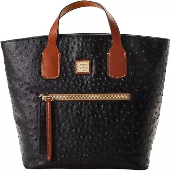 Dooney & Bourke Handbag, Ostrich Darla Shopper Tote - Black (448.00)