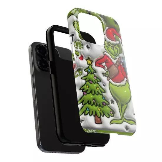 Grinch Tough Phone Cases Samsung S20 S21 S22 S23 Iphone 15 14 13 12 11