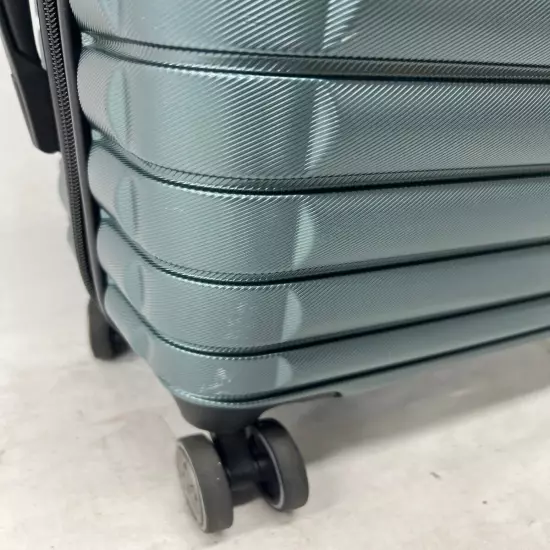 Delsey Paris 22" Hardside Spinner Carry-on Luggage in Emerald Green