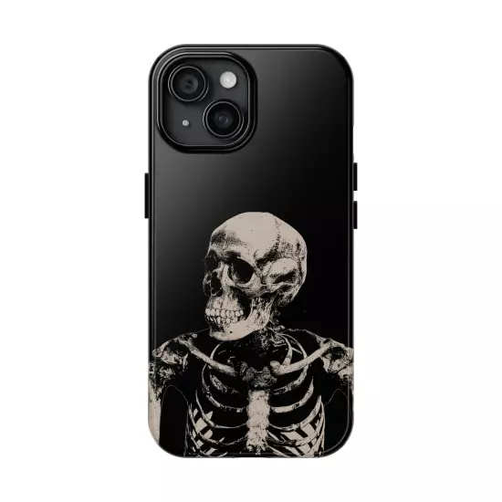 Dark Skeleton Skull Tough iPhone & Samsung Galaxy Cases Cover, Gift For Men