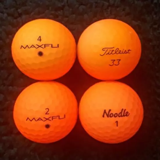 48 AAAAA MATTE FINISH ORANGE GOLF BALLS ~ TITLEIST/MAXFLI/NOODLE ~ FAST SHIP!