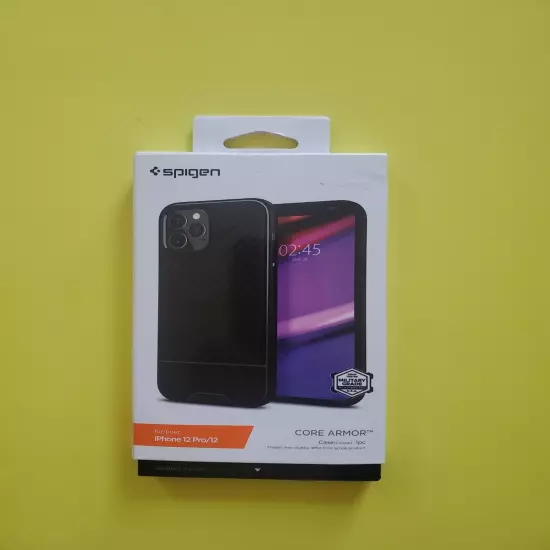 Spigen Core Armor 12 Pro/iPhone 12 Case, Black